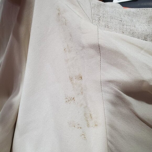 Soft Surroundings Linen Duster Long Cardigan Coat Shell Button Embellish Sz M - Picture 11 of 16